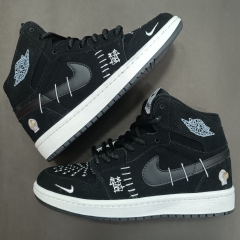 نایک وودو مشکی کیفیت بالا تولید شده با چرم طبیعی اشبالت و زیره لاستیک